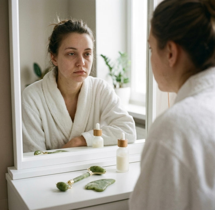 Avant Lissez, drainez et revelez l eclat naturel du visage